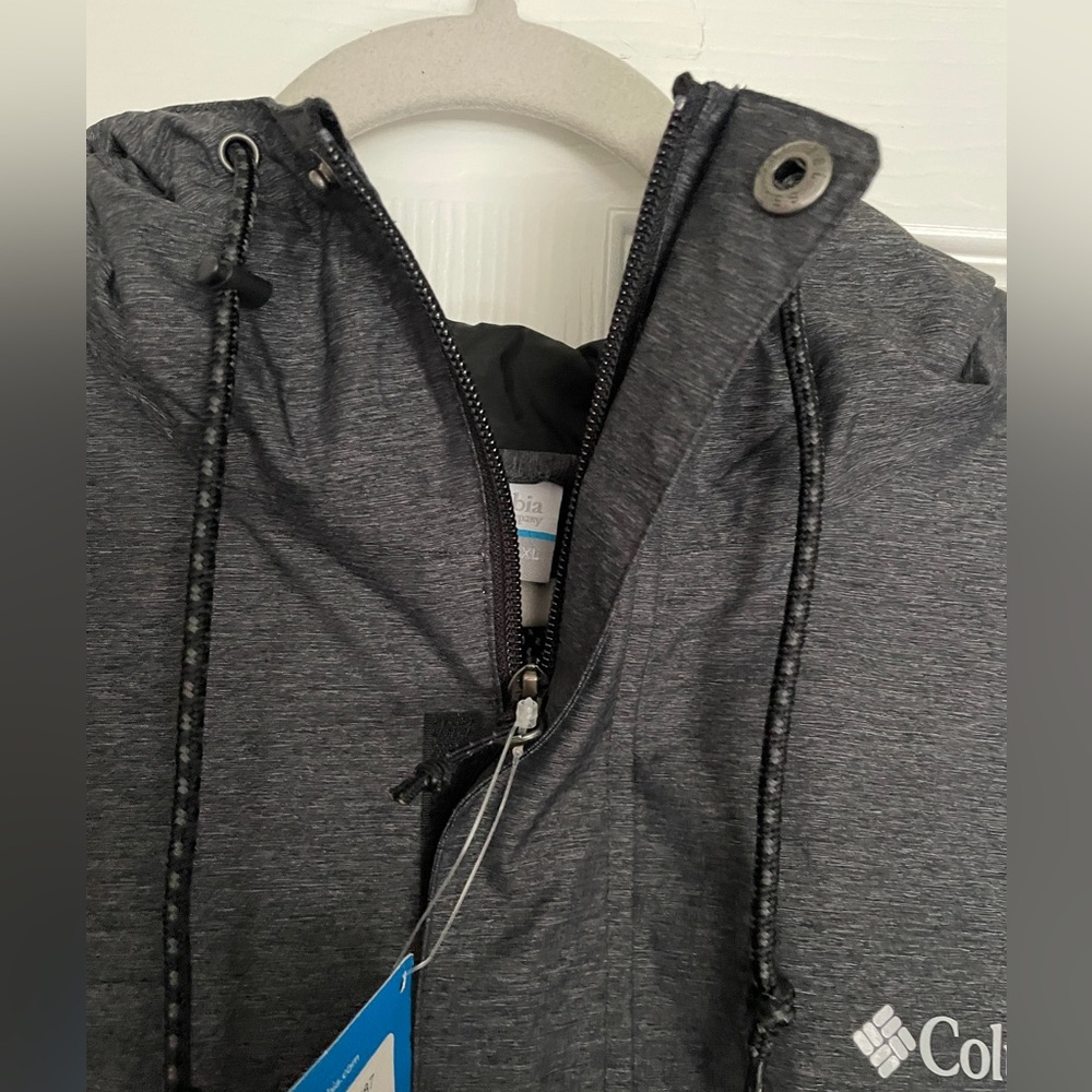 Columbia Men’s Watertight Rain Jacket Black Heather Sz XL NWT - Picture 5 of 14